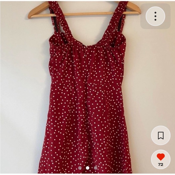 Princess Polly Red & White Polka Dot Mini Dress - Picture 5 of 5